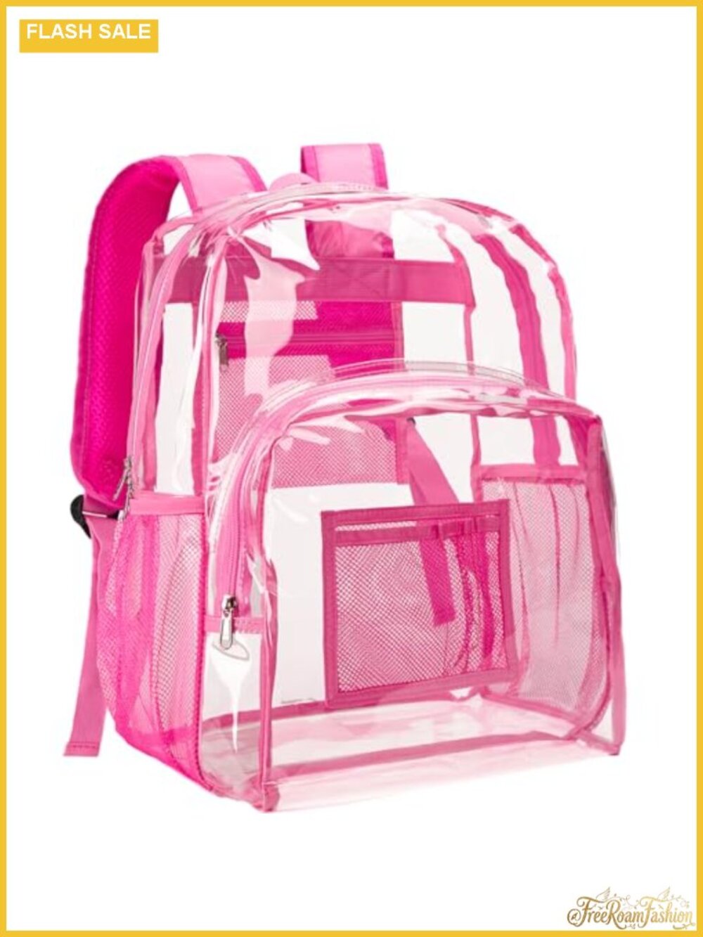 Clear Backpack Large See Through PVC for School Work Daypack